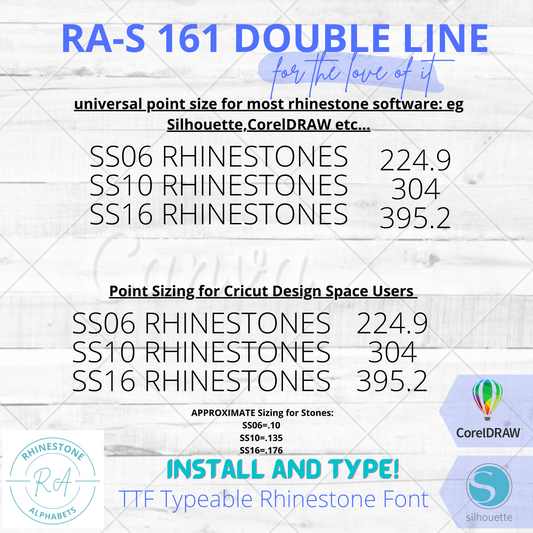 RA-S 161 Doubleline This is a cursive font