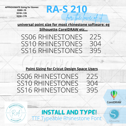 RA-S 210 Cursive Font