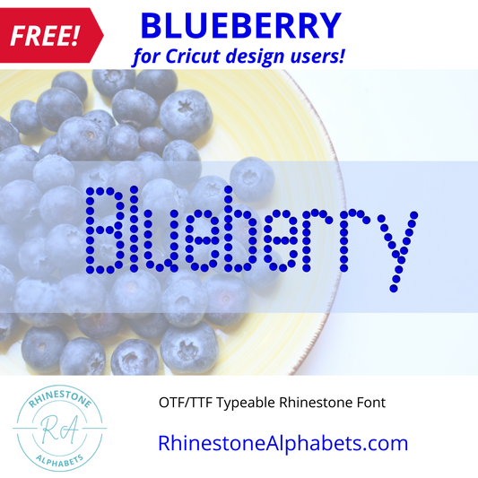 A-Blueberry Font: Cricut Sized ttf/otf This is a free font for you to try