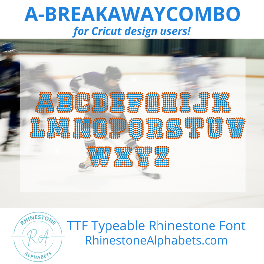A-BreakawayCombo: Cricut Sized TTF/OTF Font
