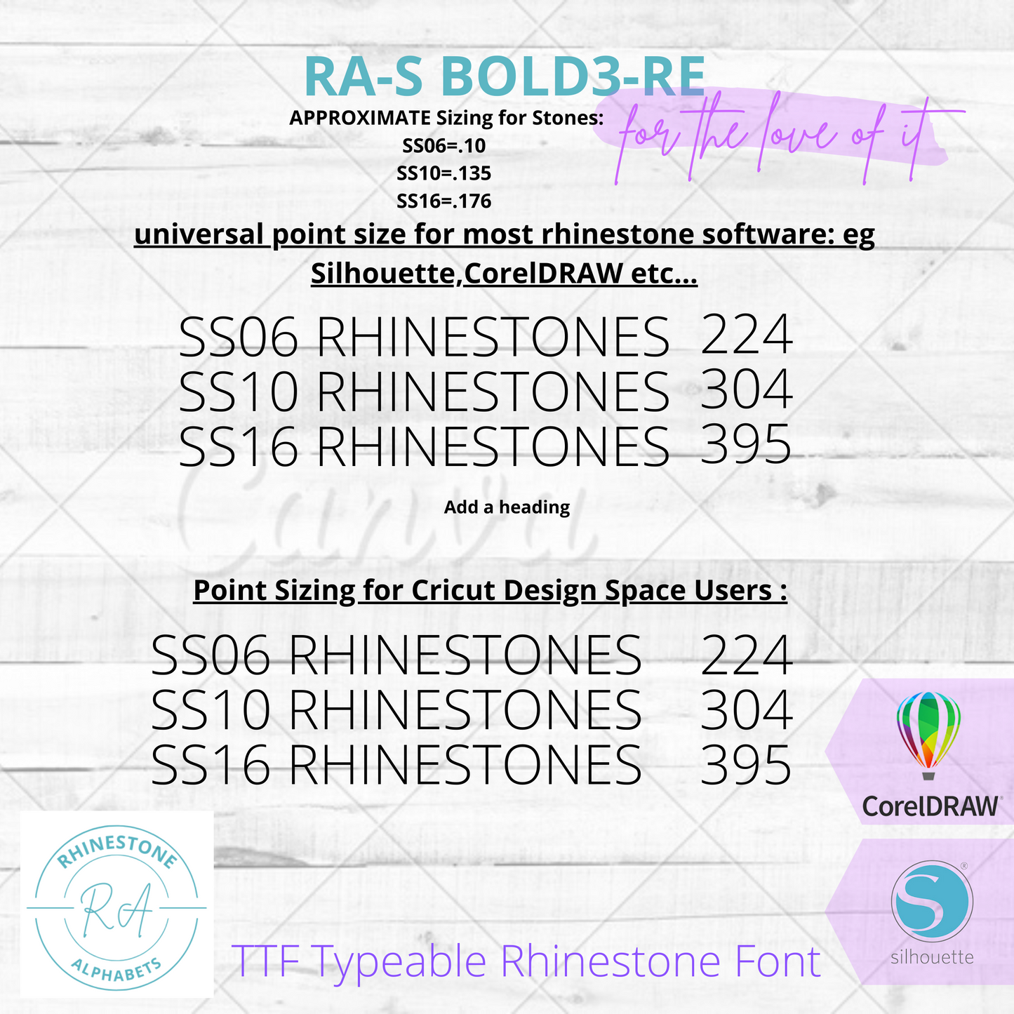 RA-S Bold3-RE TTF Rhinestone Font