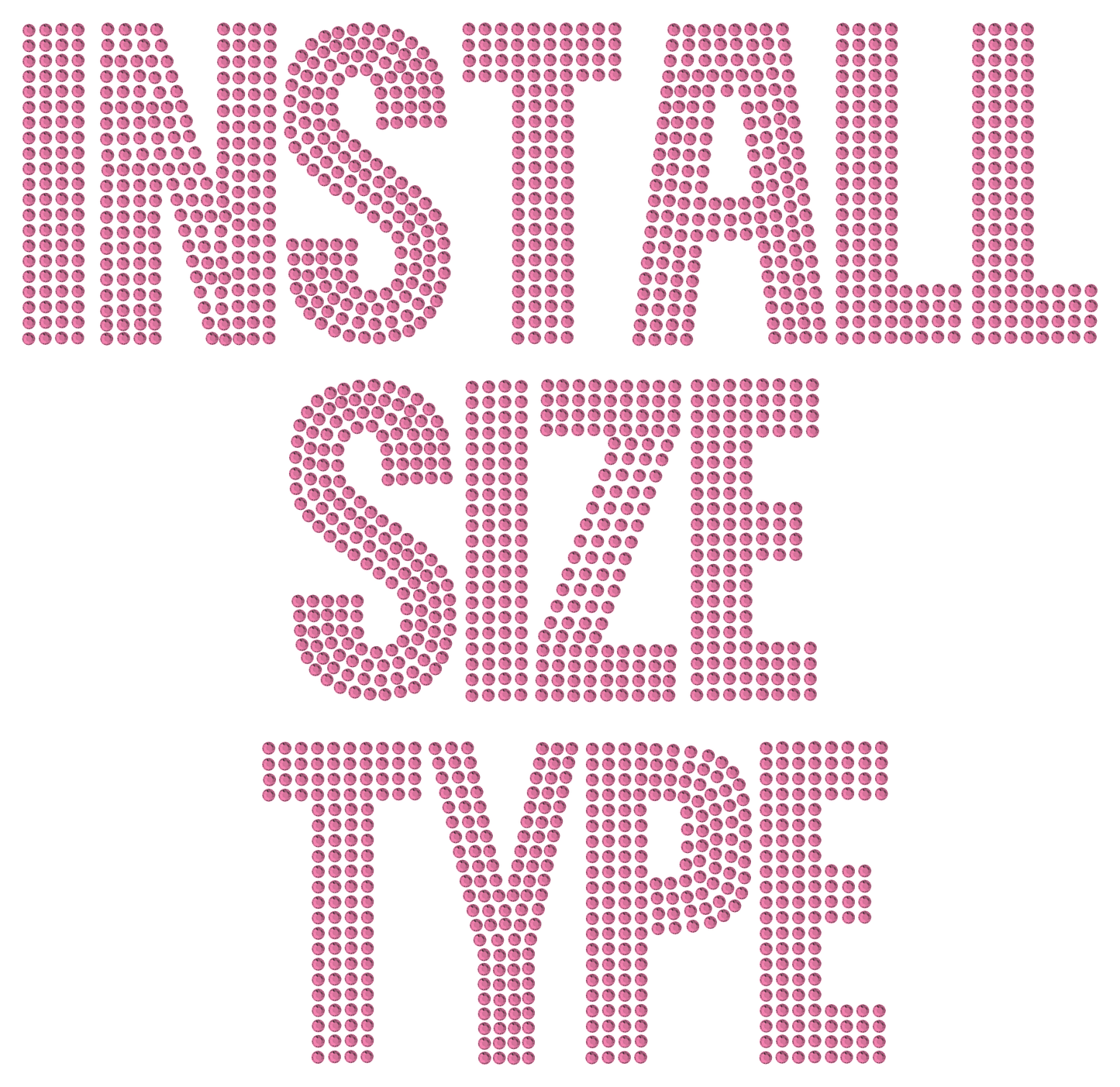 RA-S Bold3-RE  TTF Rhinestone Font