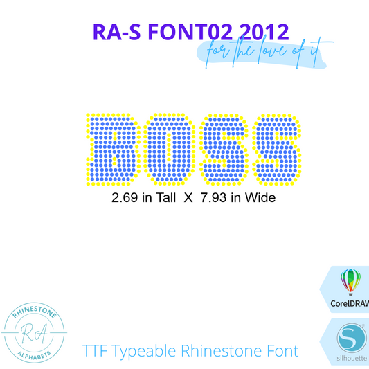RA-S Font02 2012 - RhinestoneAlphabets