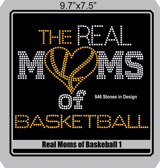 Real Moms of Baskeball 1 ,TTF Rhinestone Fonts & Rhinestone Designs