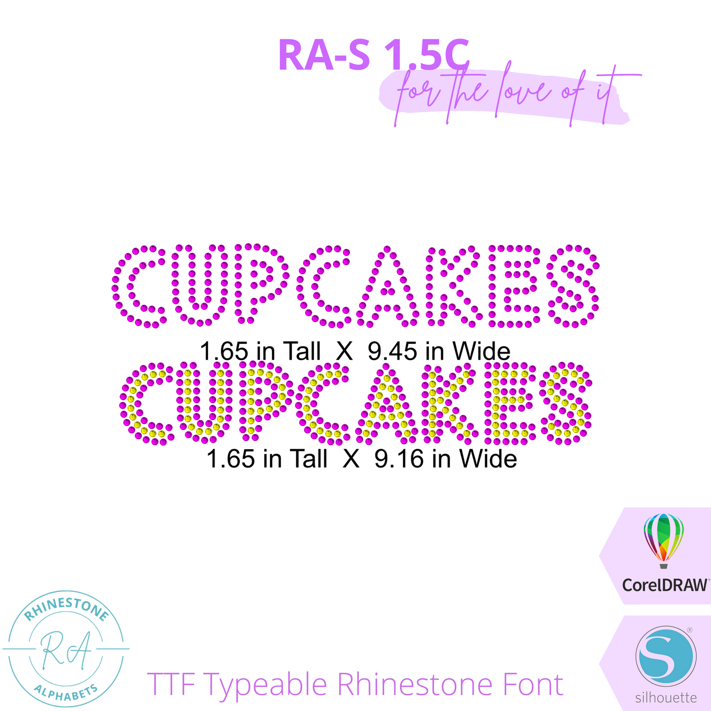 RA-S Round 1.5C - RhinestoneAlphabets