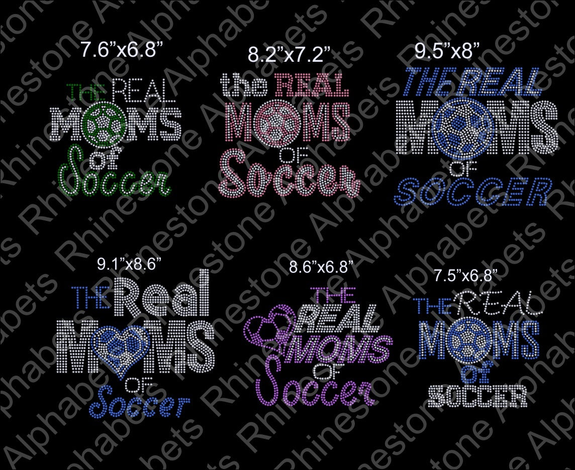 Real Moms of Soccer DSG Files (with plt) ,TTF Rhinestone Fonts & Rhinestone Designs