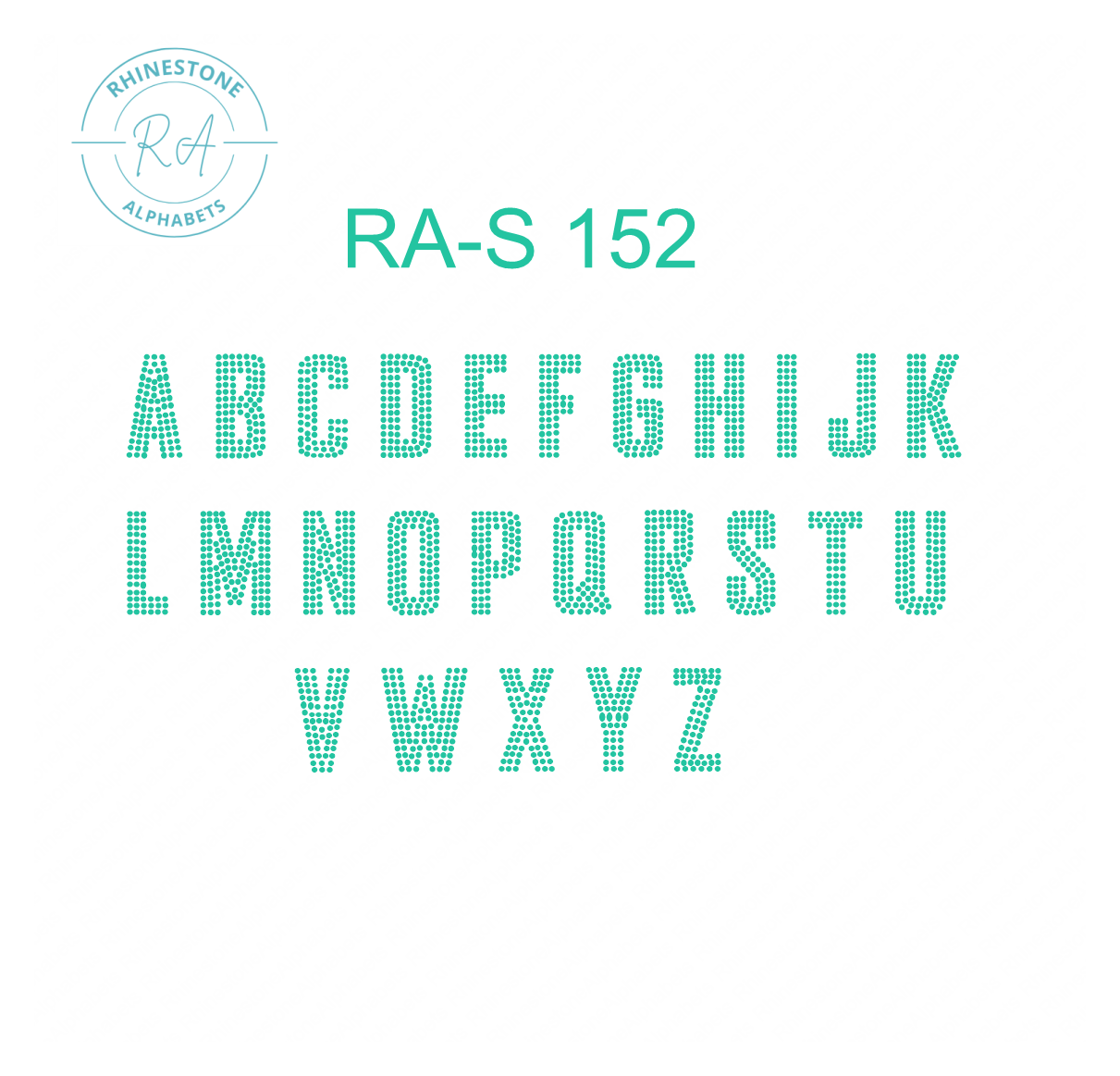 RA-S 152 - RhinestoneAlphabets