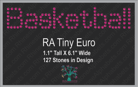 RA TinyEuro ,TTF Rhinestone Fonts & Rhinestone Designs