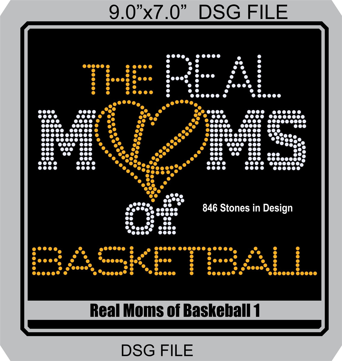 Real Moms of Baskeball DSG Files! ,TTF Rhinestone Fonts & Rhinestone Designs