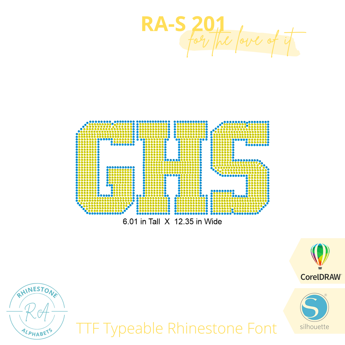 RA-S 201 Combo - RhinestoneAlphabets