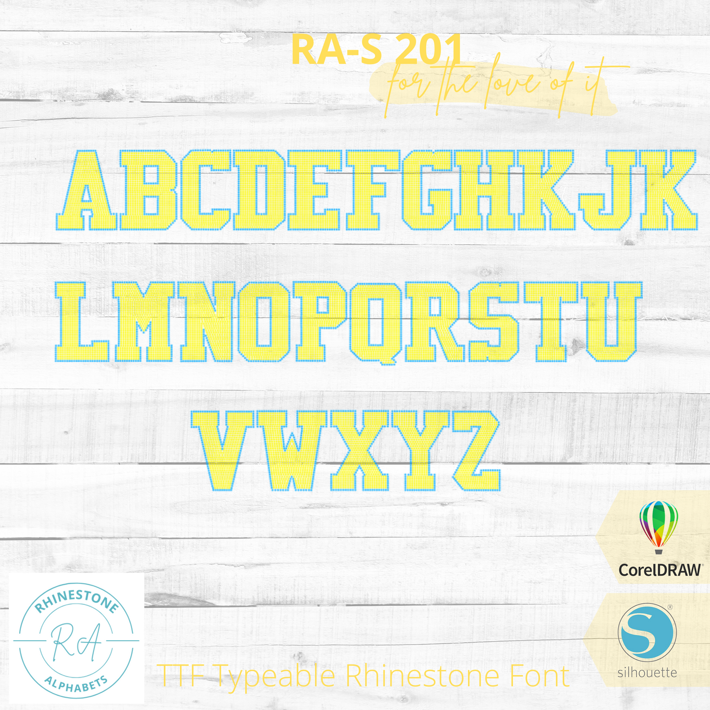 RA-S 201 Combo - RhinestoneAlphabets