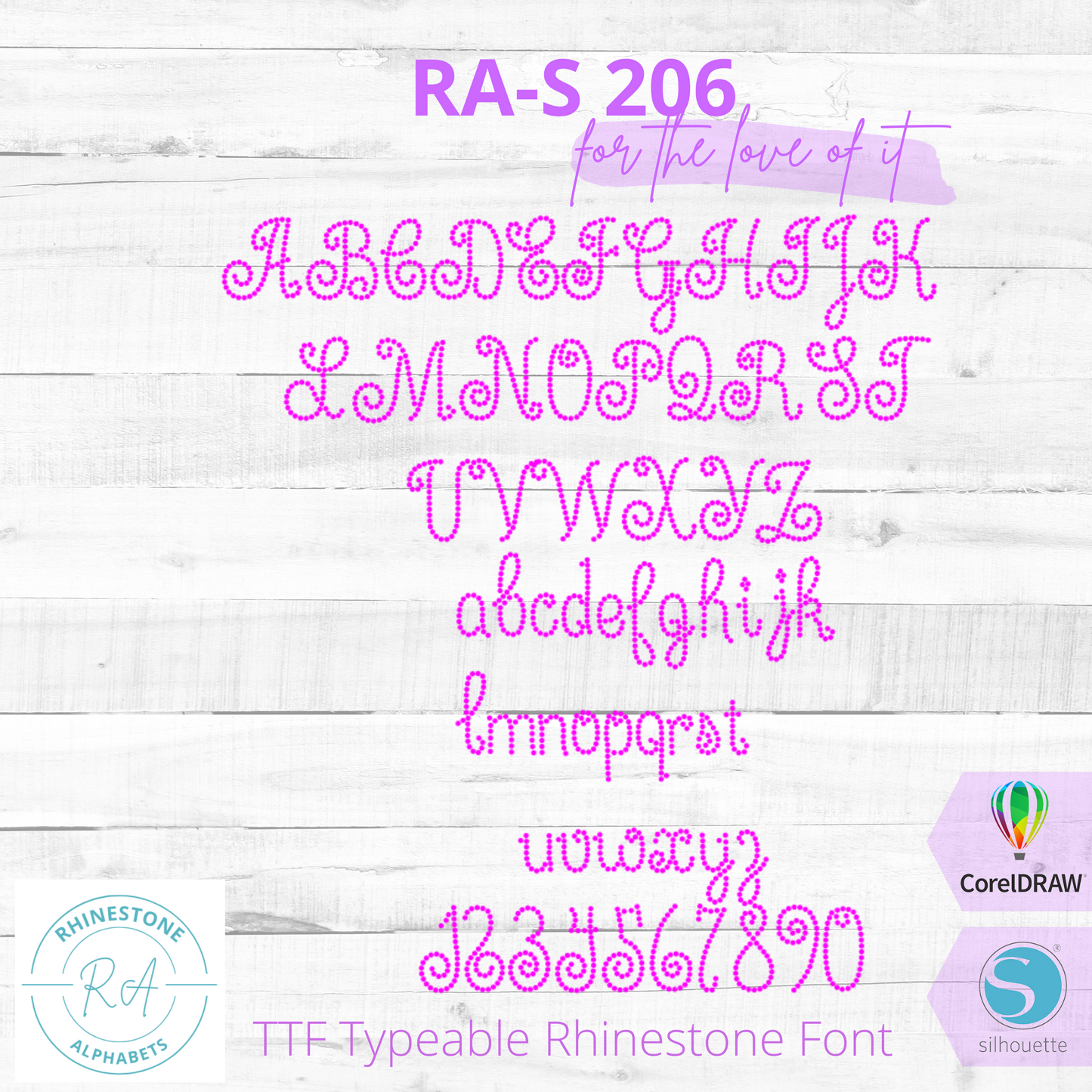 RA-S 206 - RhinestoneAlphabets