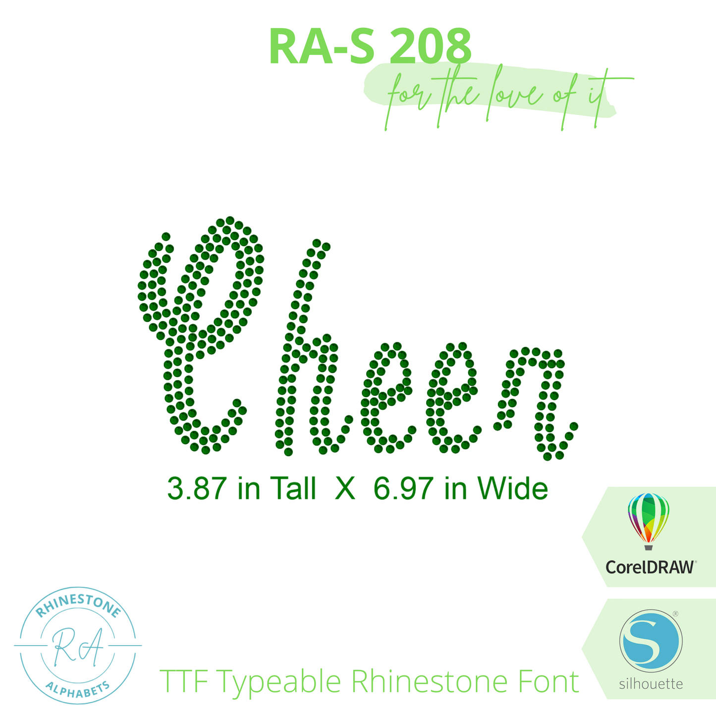 RA-S 208 - RhinestoneAlphabets
