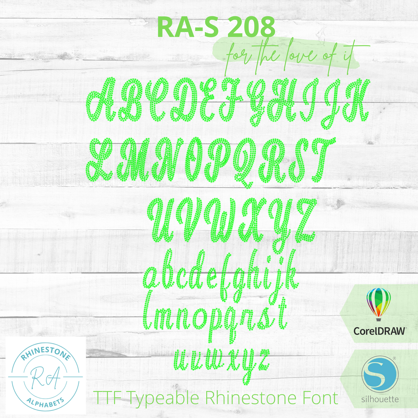 RA-S 208 - RhinestoneAlphabets