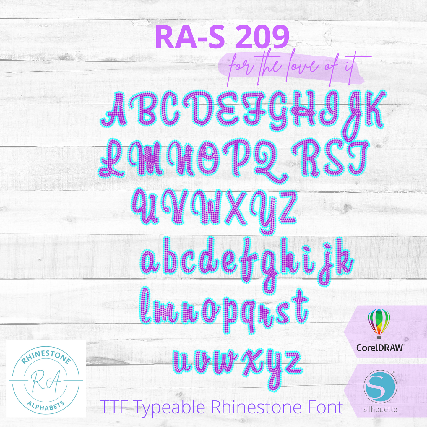 RA-S 209 Combo - RhinestoneAlphabets