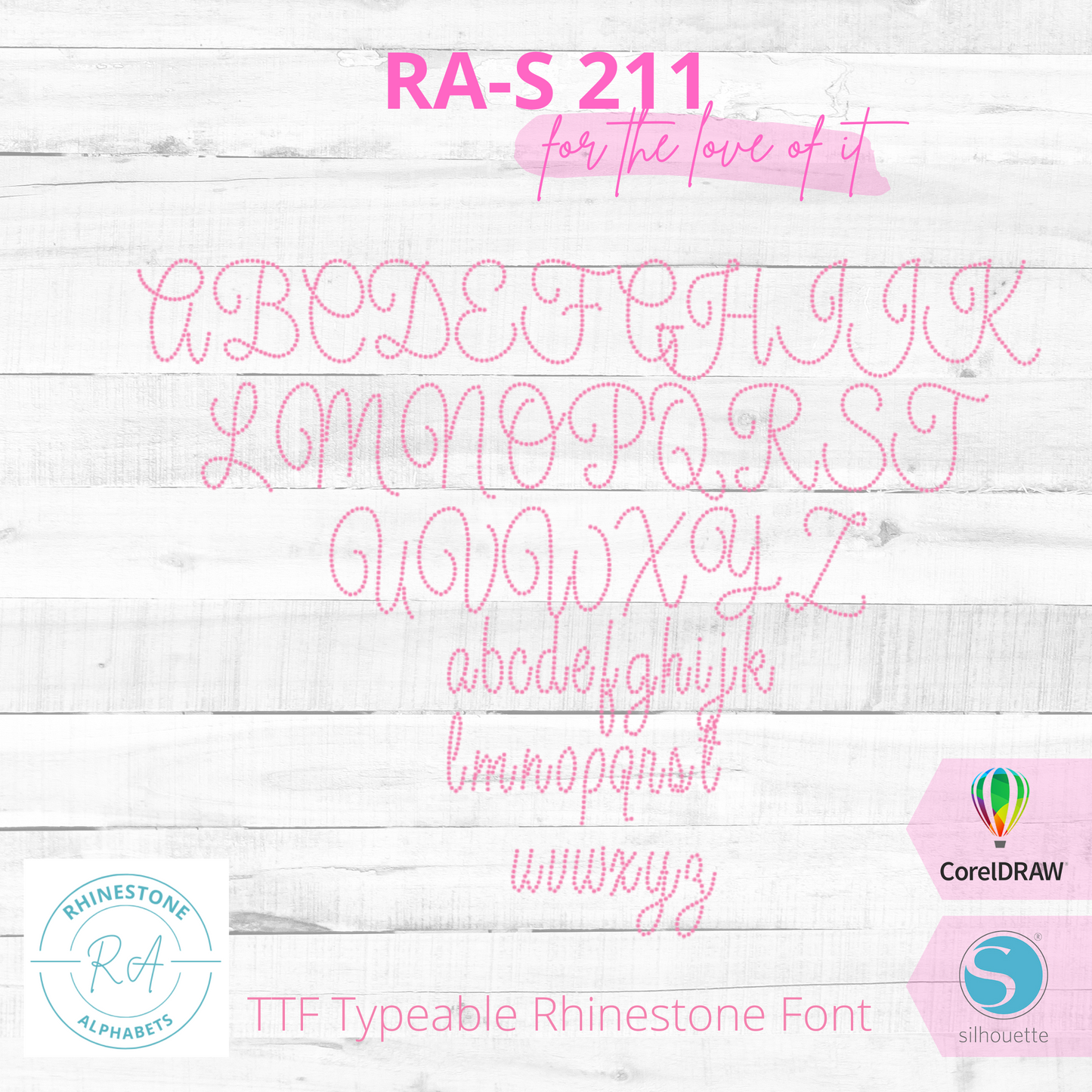 RA-S 211 - RhinestoneAlphabets