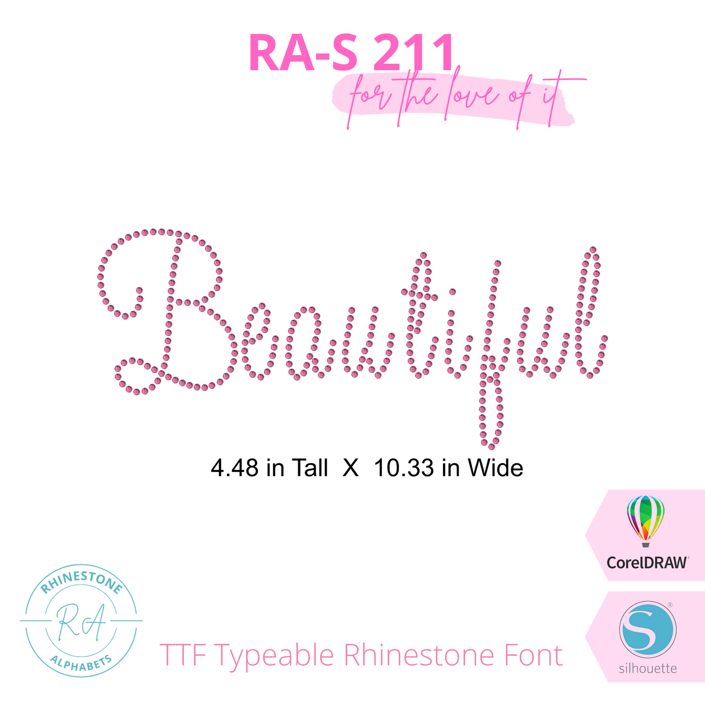 RA-S 211 - RhinestoneAlphabets