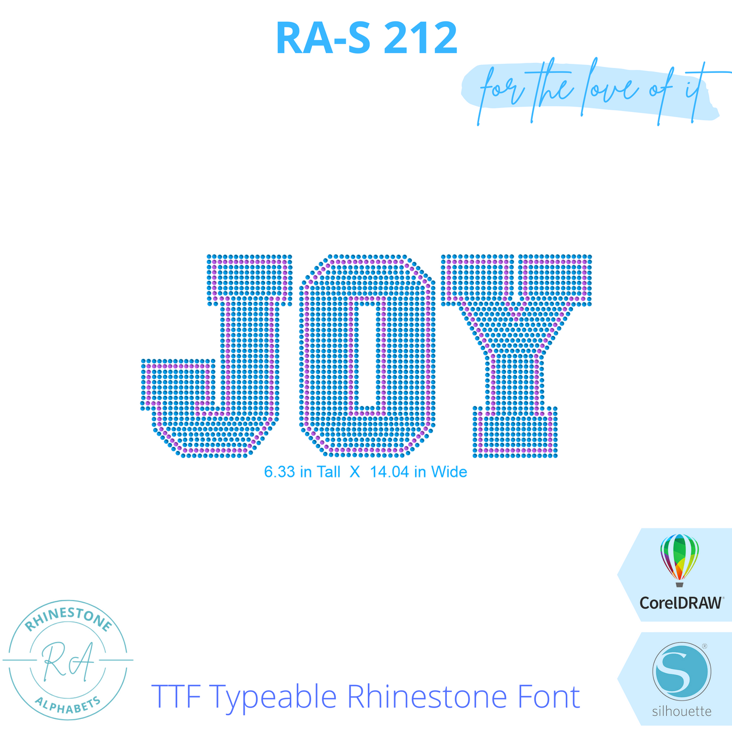 RA-S 212 - RhinestoneAlphabets