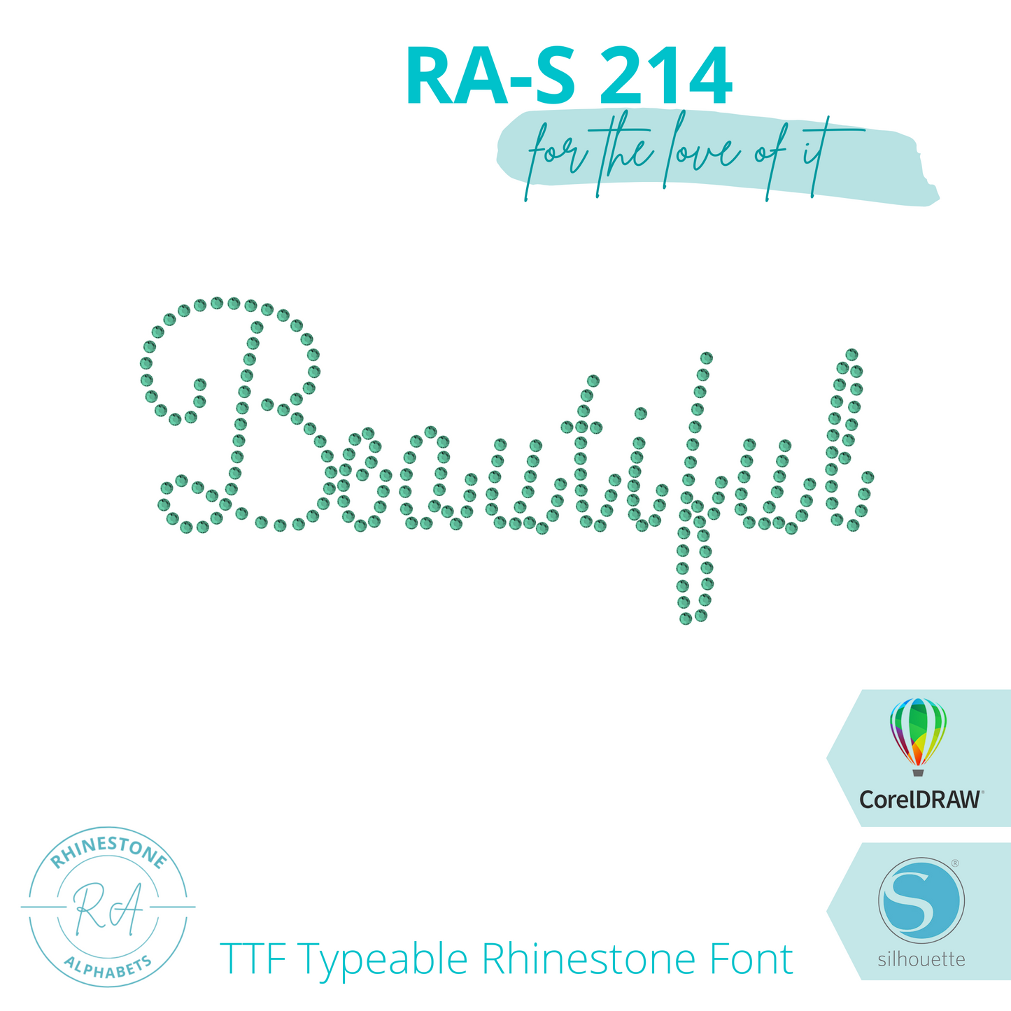 RA-S 214 - RhinestoneAlphabets