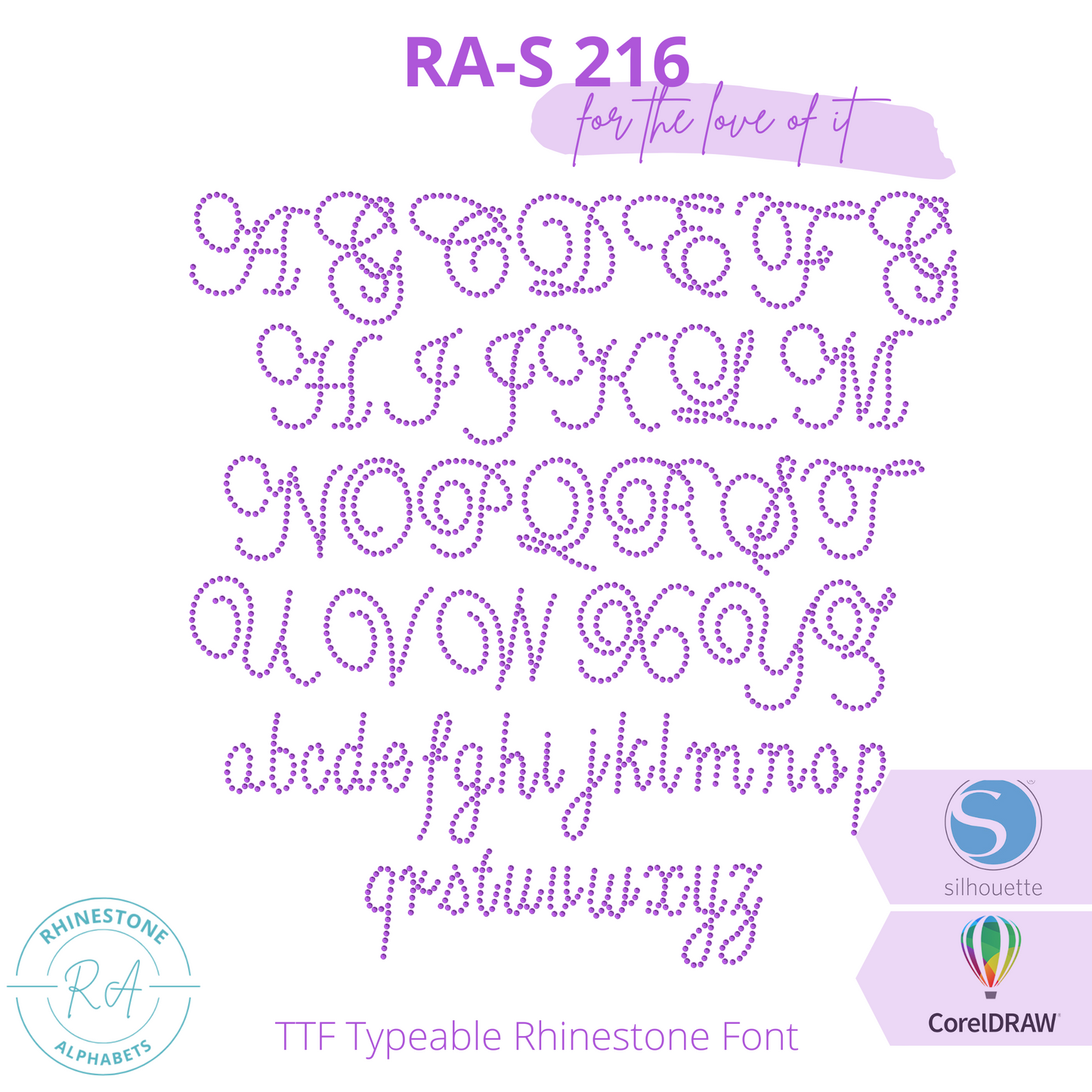 RA-S 216 - RhinestoneAlphabets
