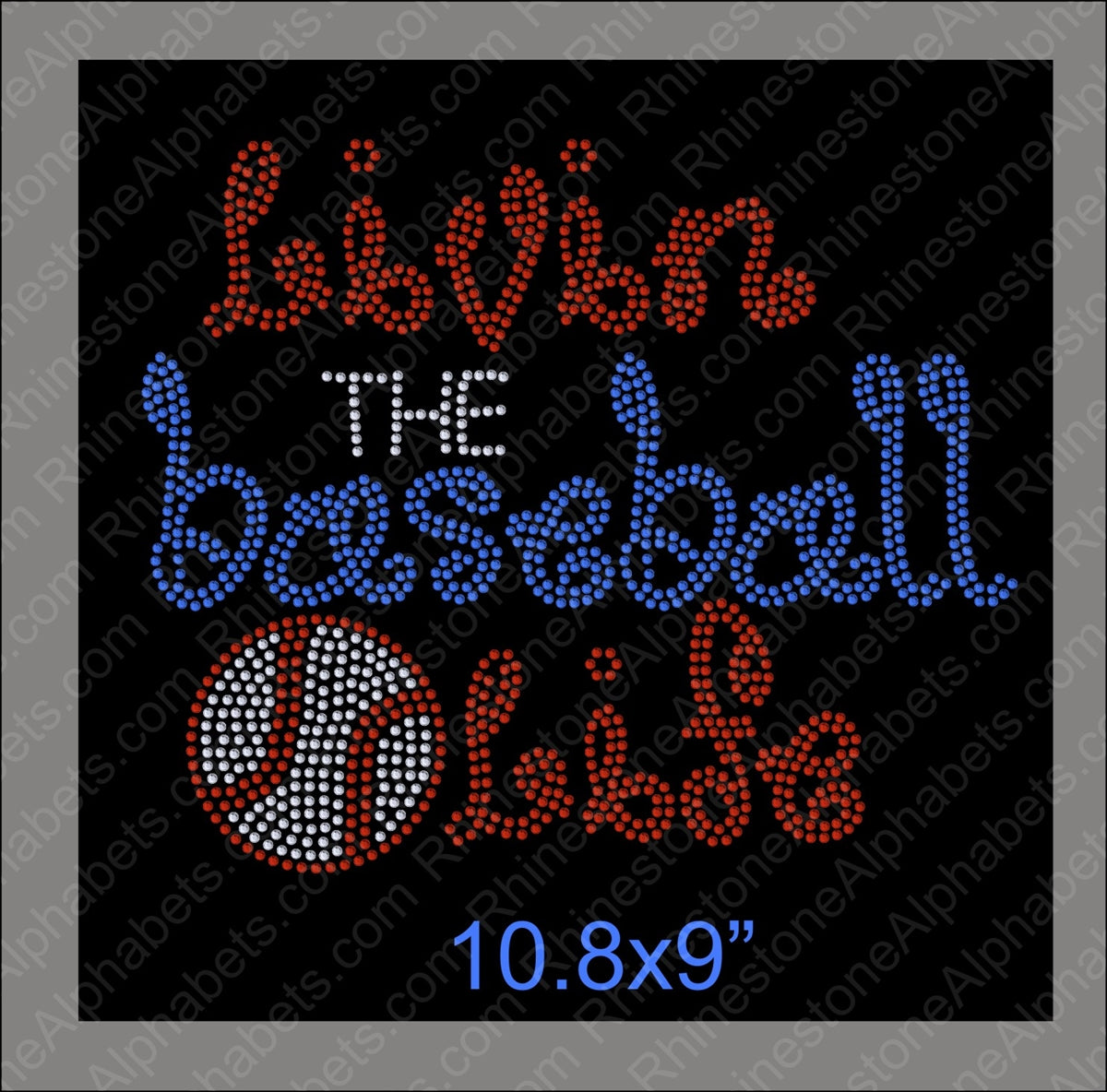 living the baseball life ,TTF Rhinestone Fonts & Rhinestone Designs