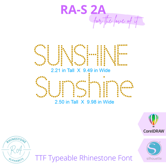 RA-S Round 2A - RhinestoneAlphabets