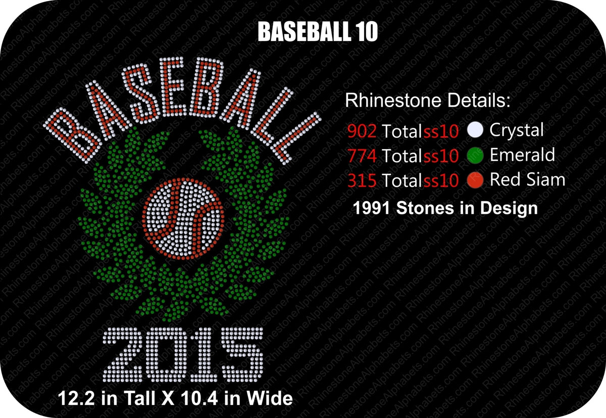 BASEBALL10 ,TTF Rhinestone Fonts & Rhinestone Designs