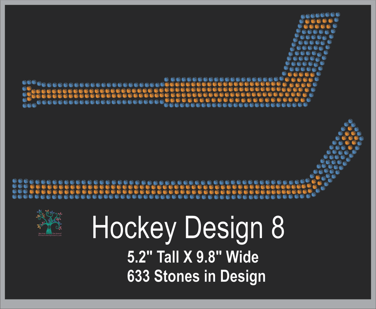Hockey Design 8 ,TTF Rhinestone Fonts & Rhinestone Designs