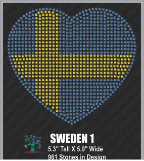 SWEDEN Design 1 ,TTF Rhinestone Fonts & Rhinestone Designs