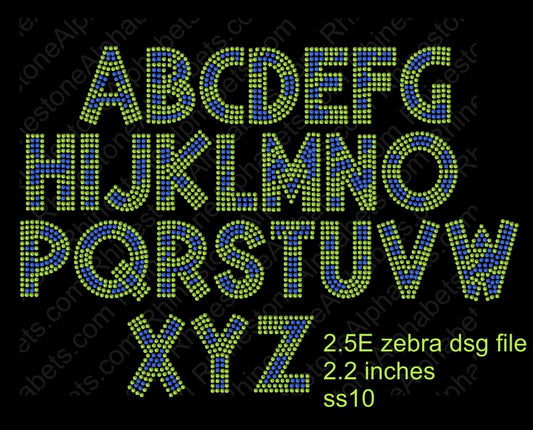 2.5E DSG File! ,TTF Rhinestone Fonts & Rhinestone Designs