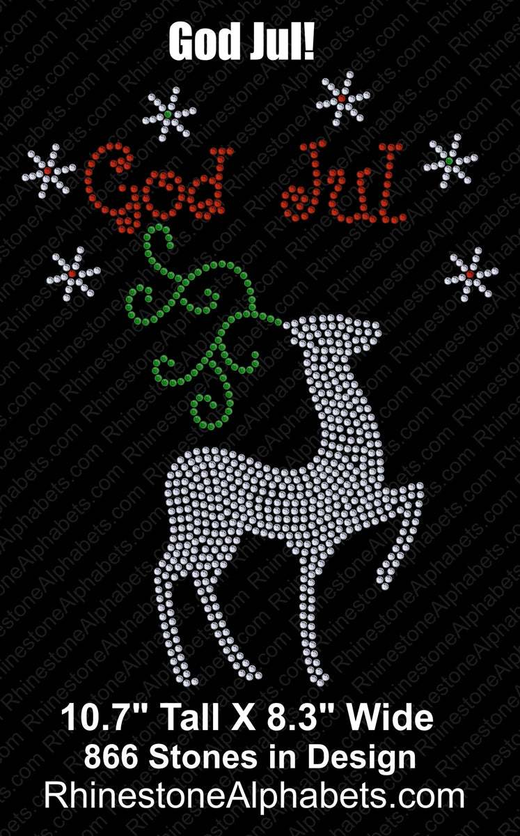 God Jul ,TTF Rhinestone Fonts & Rhinestone Designs