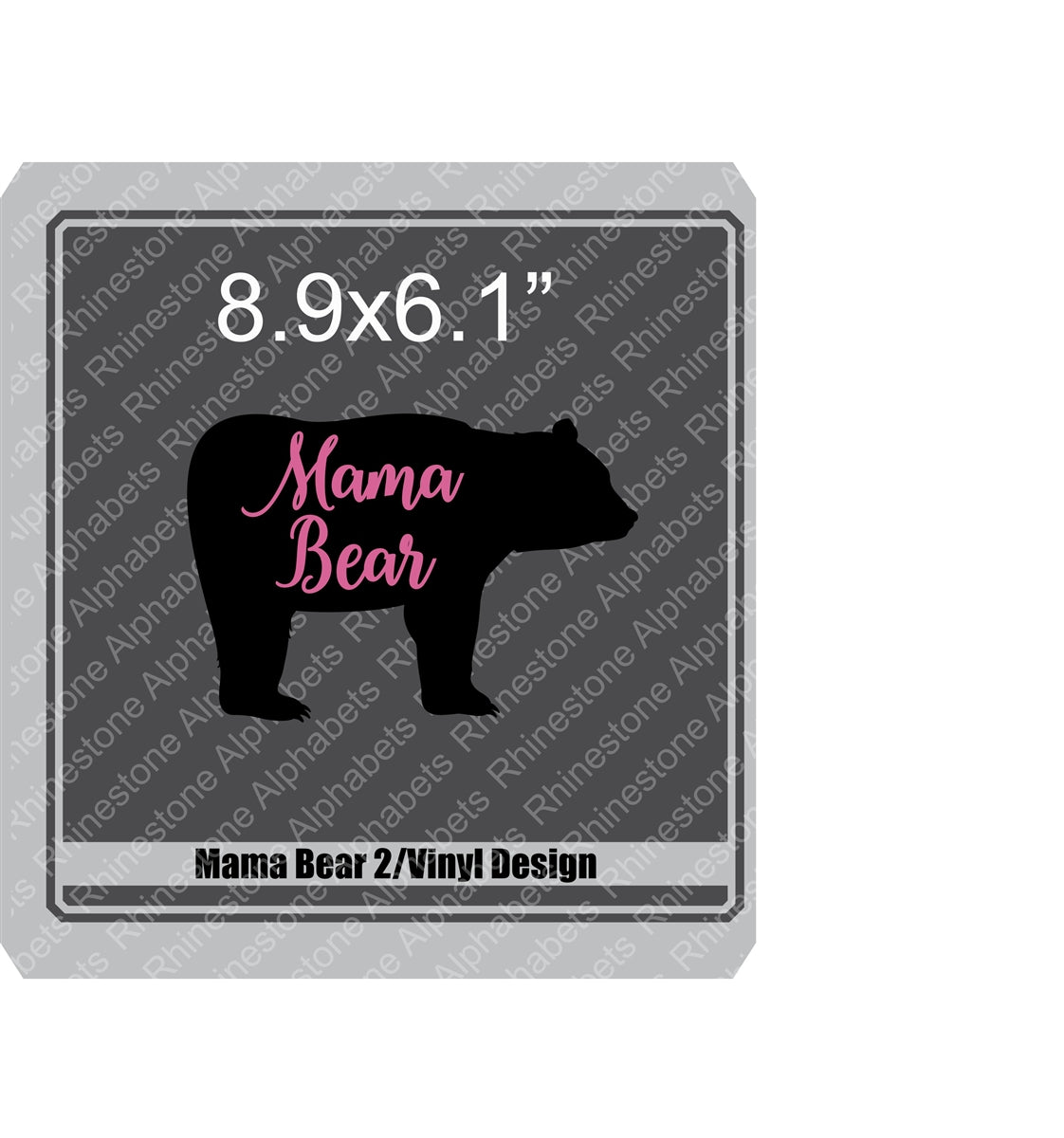 MamaBear2-vinyl ,TTF Rhinestone Fonts & Rhinestone Designs