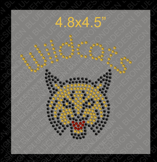Tiny Wildcats2 Rhinestone TTF Alphabets and Rhinestone Designs