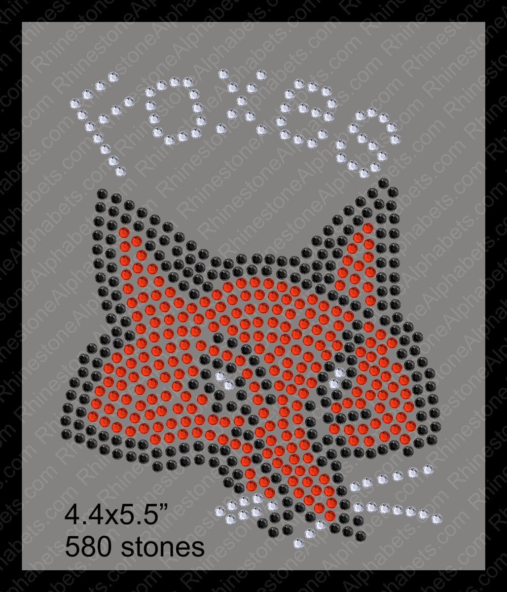 Tiny Foxes ,TTF Rhinestone Fonts & Rhinestone Designs