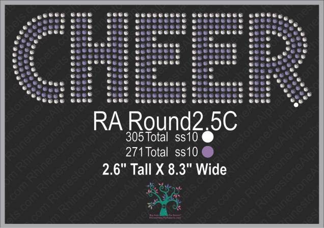 RA Round2.5C ,TTF Rhinestone Fonts & Rhinestone Designs