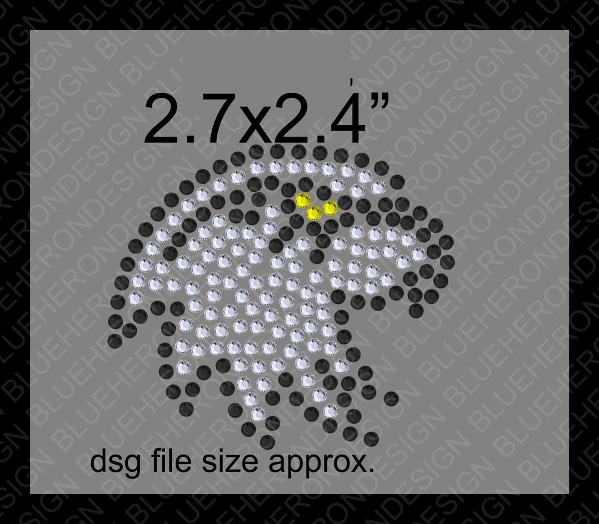 Tiny Eagle DSG File ,TTF Rhinestone Fonts & Rhinestone Designs