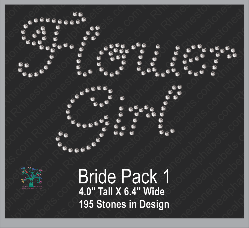 Bride 8 :Bride Pack 1 ,TTF Rhinestone Fonts & Rhinestone Designs