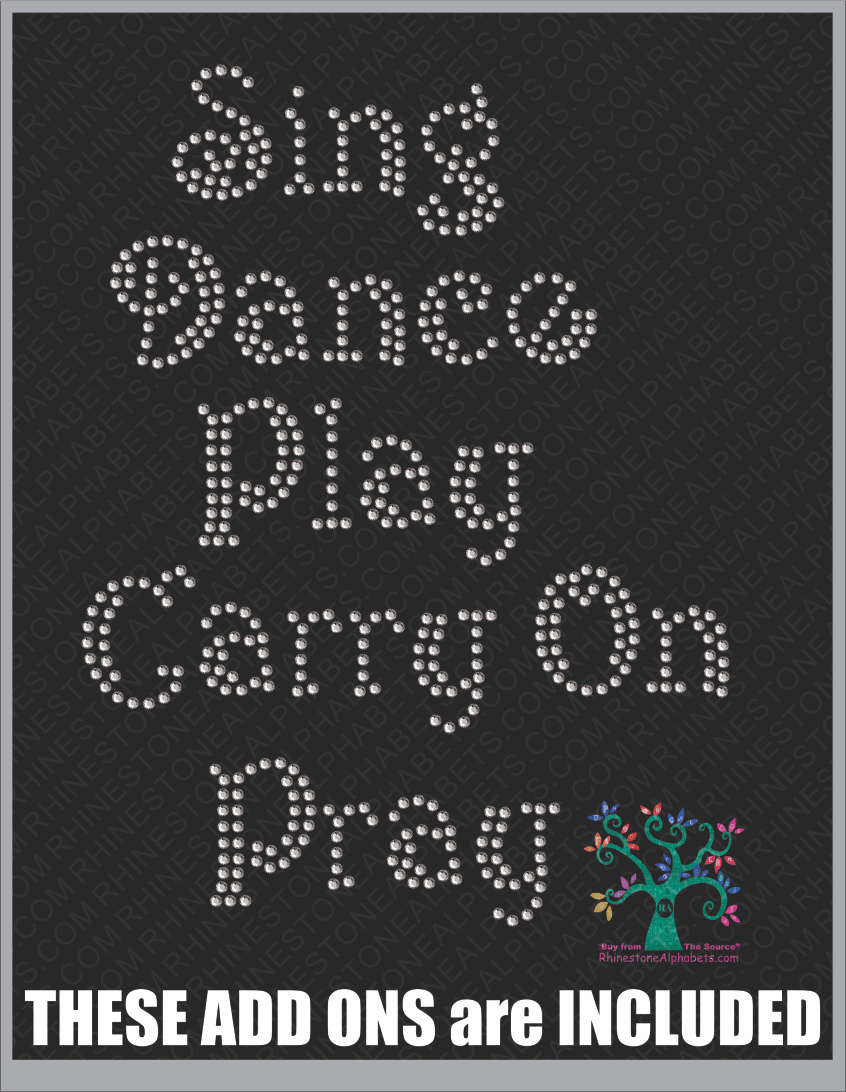Keep Calm Style 6 ,TTF Rhinestone Fonts & Rhinestone Designs