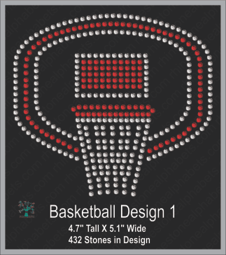 Basketball Design 1 ,TTF Rhinestone Fonts & Rhinestone Designs