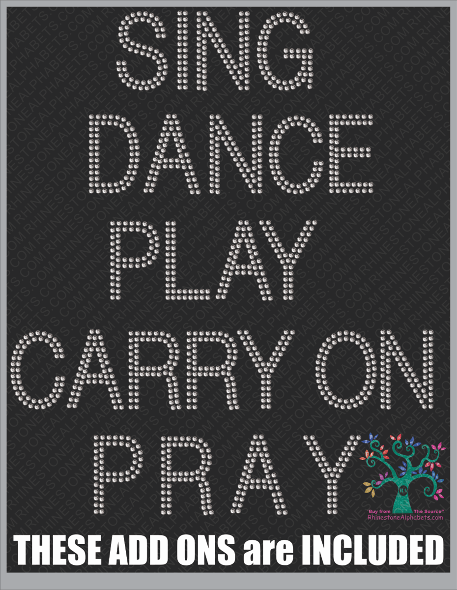 Keep Calm Style 3 ,TTF Rhinestone Fonts & Rhinestone Designs