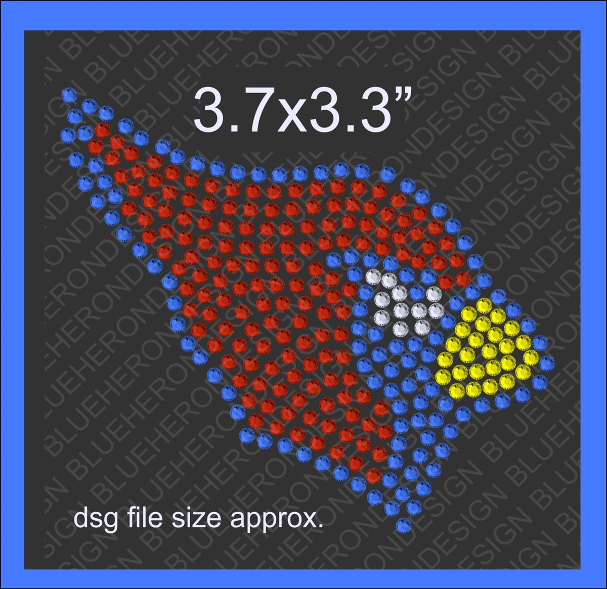 Tiny Cardinal DSG File ,TTF Rhinestone Fonts & Rhinestone Designs