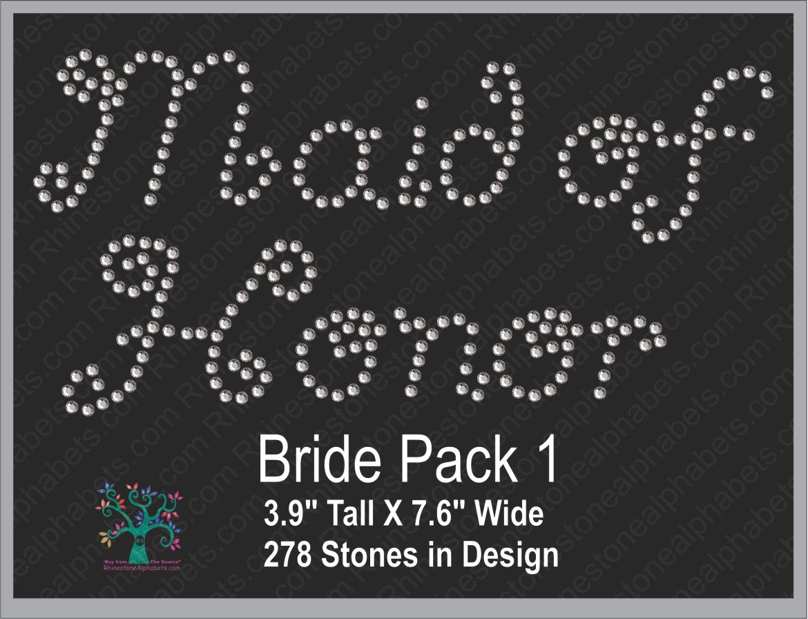 Bride 8 :Bride Pack 1 ,TTF Rhinestone Fonts & Rhinestone Designs