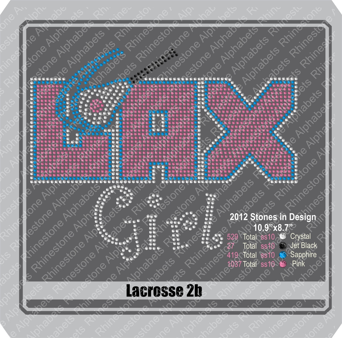 Lacrosse 2 Mom & Lacrosse 2 Girl ,TTF Rhinestone Fonts & Rhinestone Designs