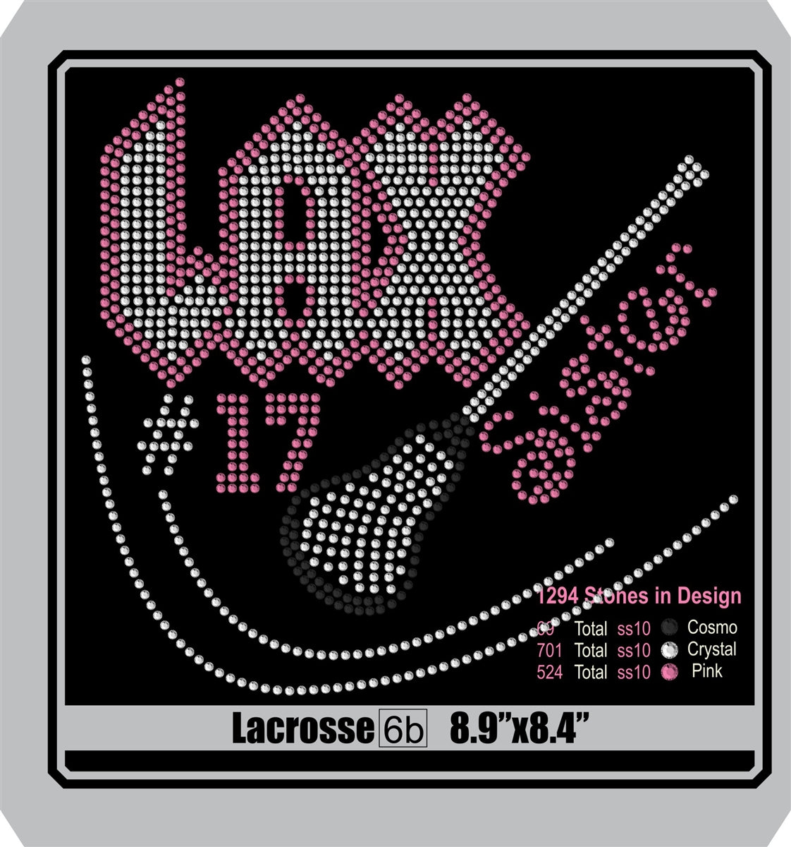 Lacrosse 6 ,TTF Rhinestone Fonts & Rhinestone Designs