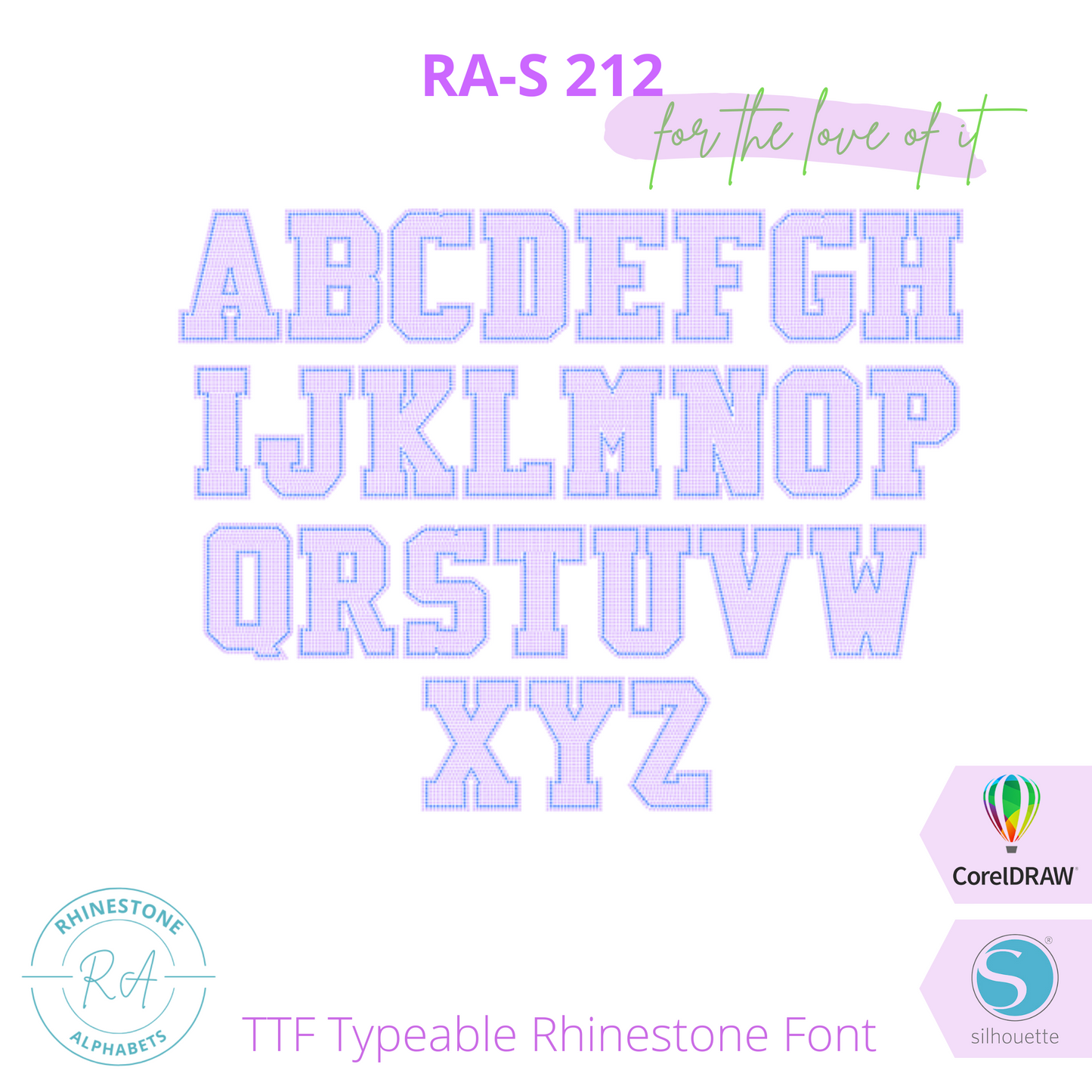 RA-S 212 - RhinestoneAlphabets