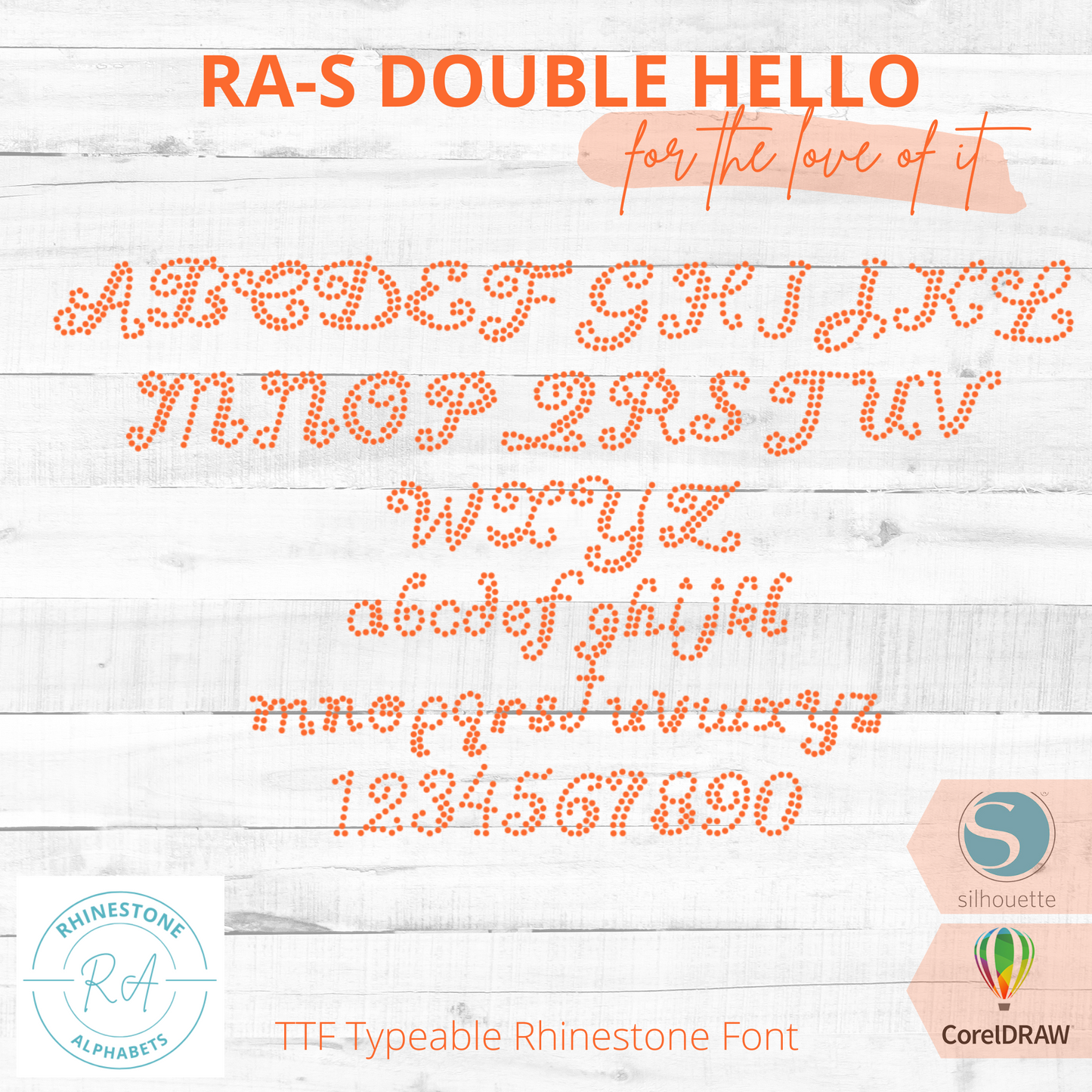 RA-S Double Hello - RhinestoneAlphabets