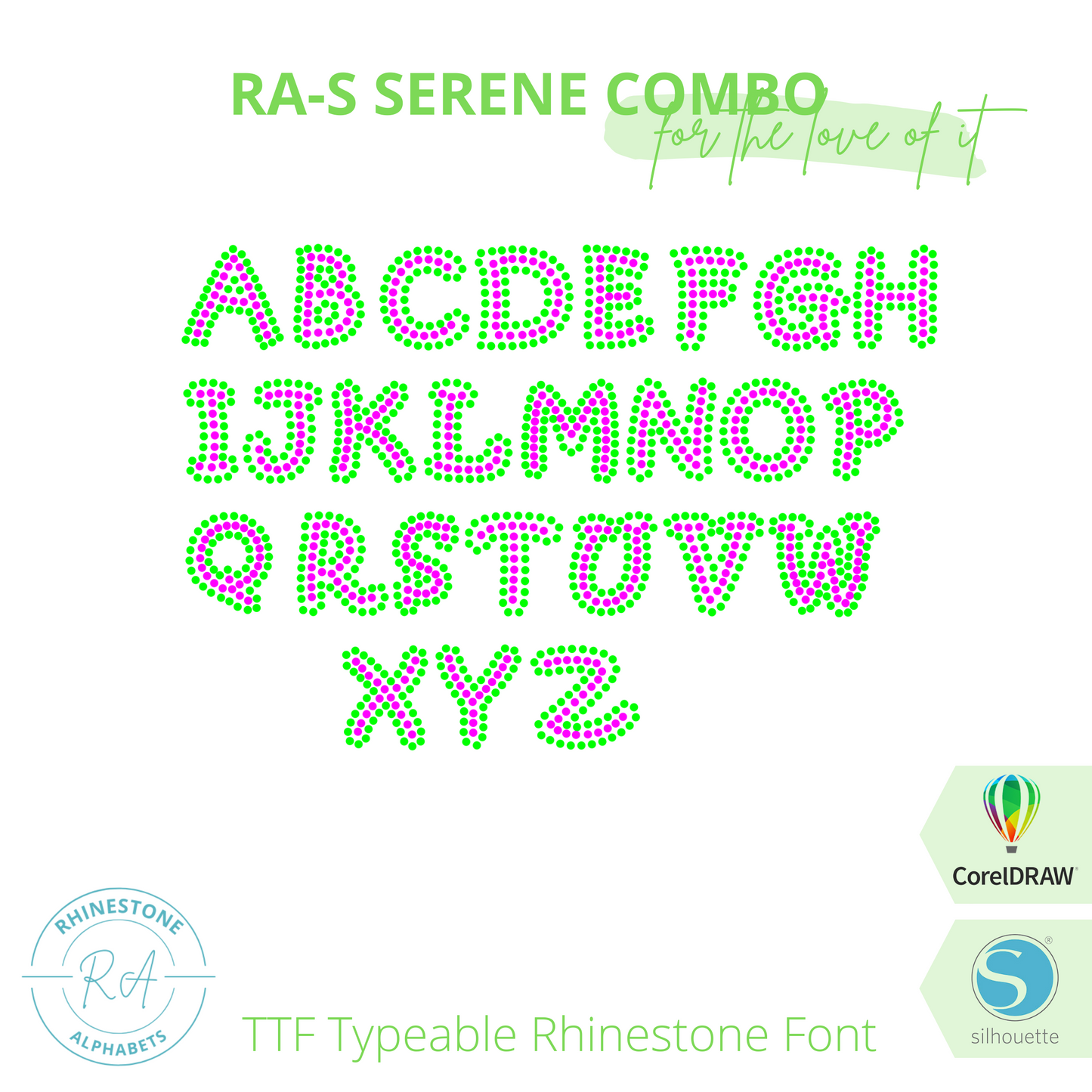 RA-S Serene Combo - RhinestoneAlphabets