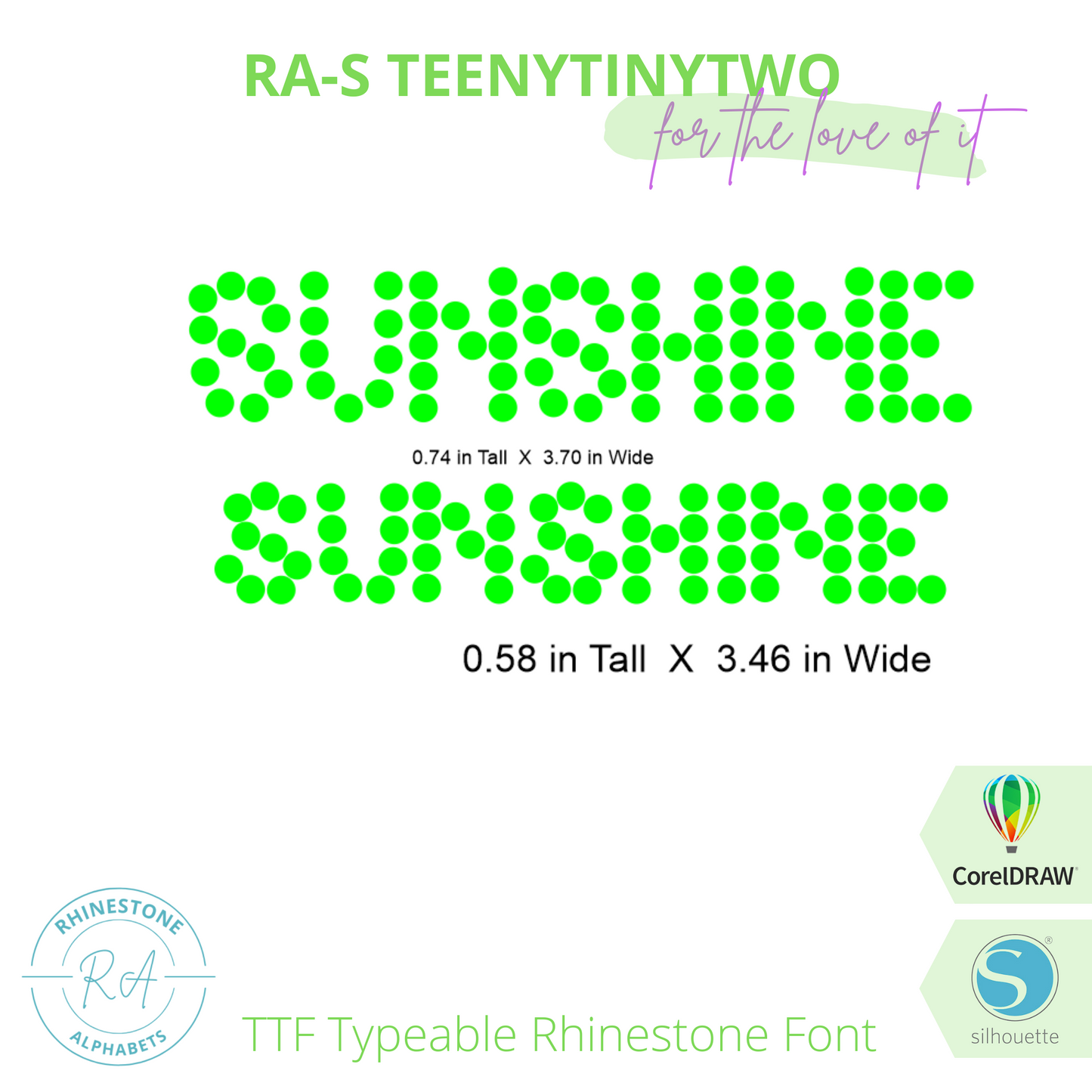 RA-S TeenyTiny2 - RhinestoneAlphabets