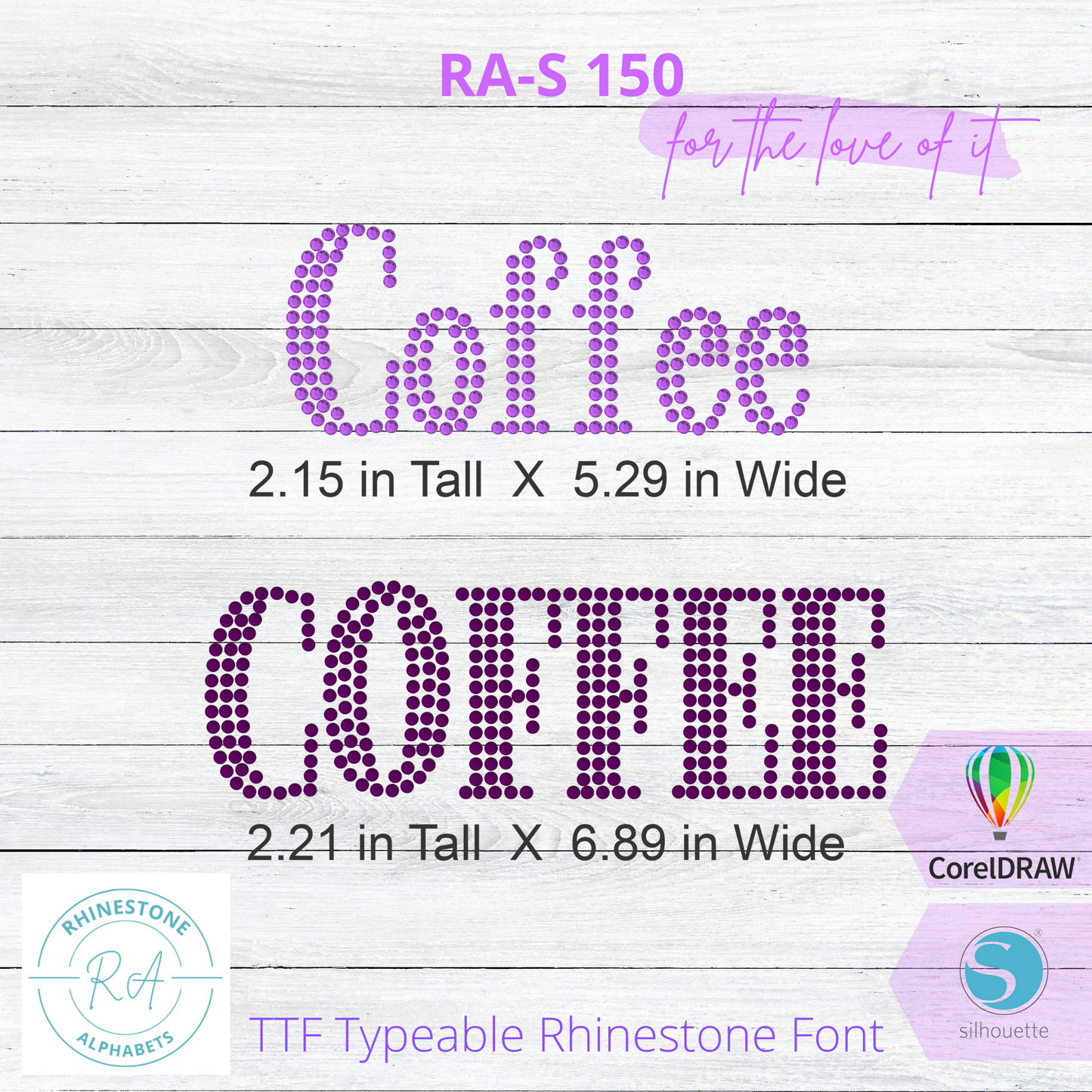 RA-S 150 - RhinestoneAlphabets