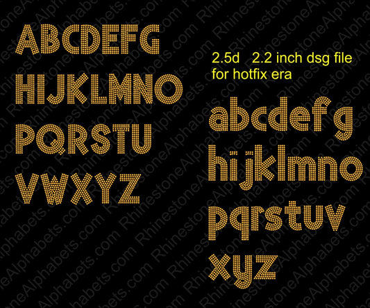 2.5D DSG File! ,TTF Rhinestone Fonts & Rhinestone Designs